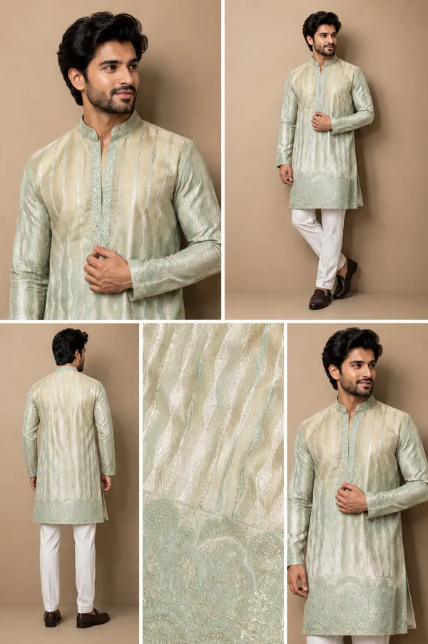 Mint_Green_Woven_Jacquard_Kurta_Set_Coming_Soon
