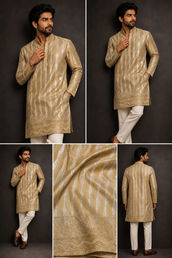 Antique_Gold_Jacquard_Festive_Kurta_Set_Coming_Soon