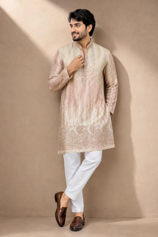 Champagne_Beige_Embroidered_Festive_Kurta_Set_Coming_Soon
