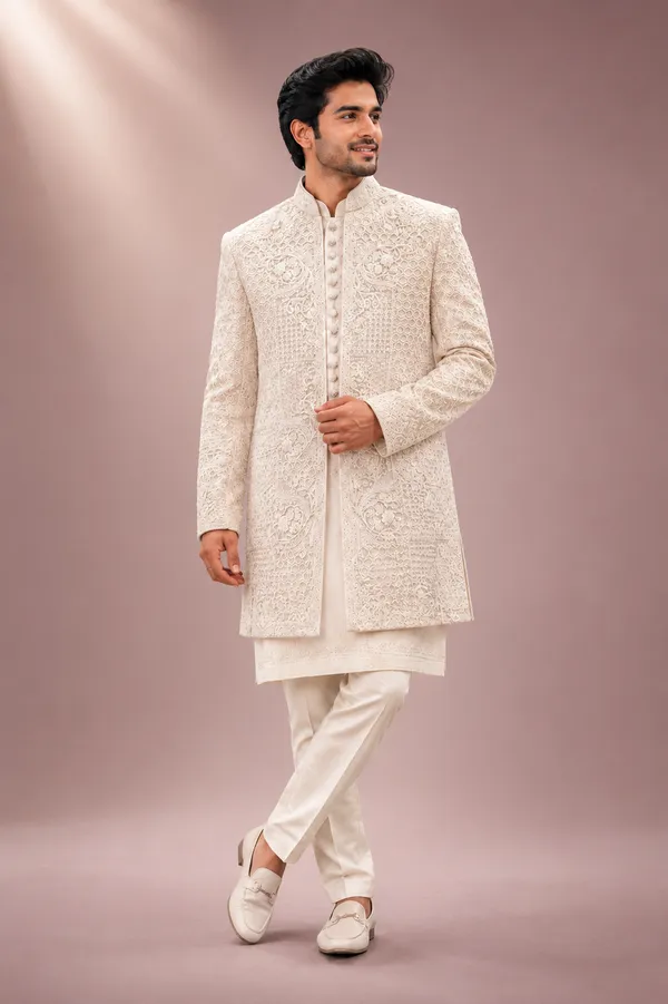 Ivory_Embroidered_Indo_Western_Wedding_Set_Coming_Soon