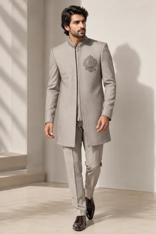 Light_Grey_Embroidered_Indo_Western_Jodhpuri_Suit_Coming_Soon