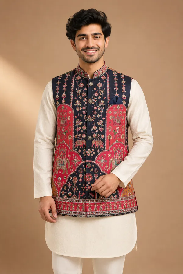 Men_S_Navy_Red_Ethnic_Printed_Nehru_Jacket_Coming_Soon
