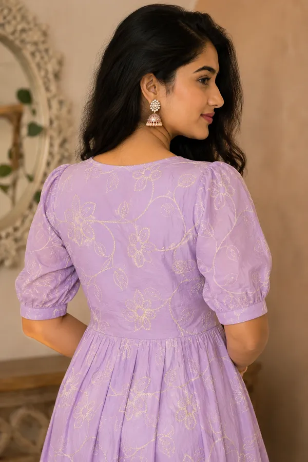 Lavender_Floral_Puff_Sleeve_Midi_Dress_Lavender