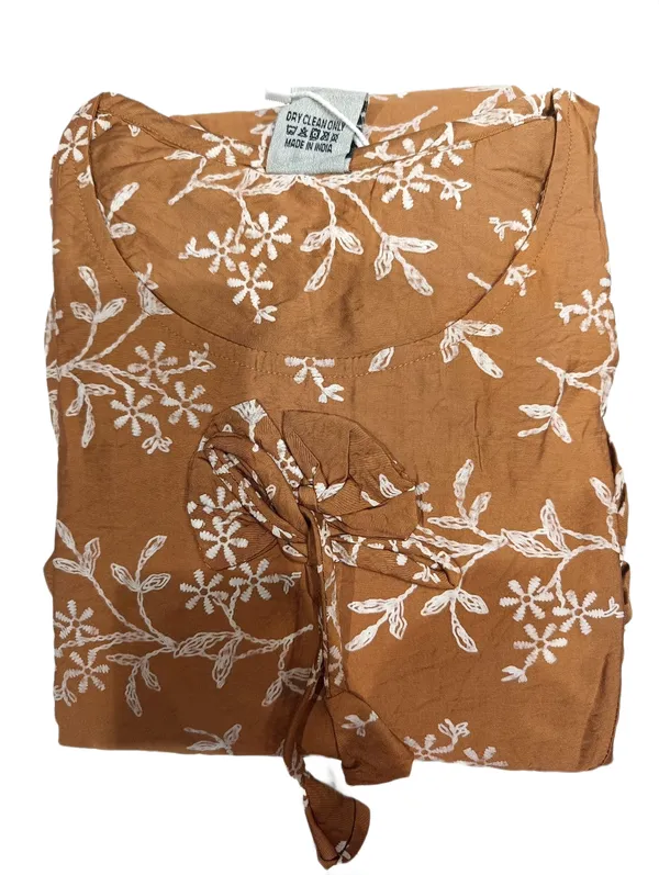 Rust_Brown_Floral_Tiered_Puff_Sleeve_Maxi_Dress_Mocha_Brown