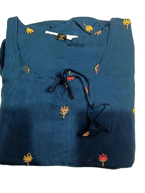 Navy_Blue_Floral_Tie_Up_Puff_Sleeve_Midi_Dress_Royal_Blue