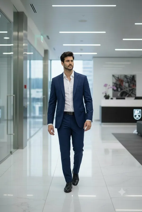 Men_S_Navy_Blue_Formal_Matty_Blazer_With_Unstitched_Pant_Fabric_Two_Piece_Set