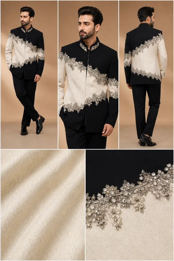 Men_S_Black_Ivory_Embroidered_Designer_Indo_Western_Suit_Coming_Soon