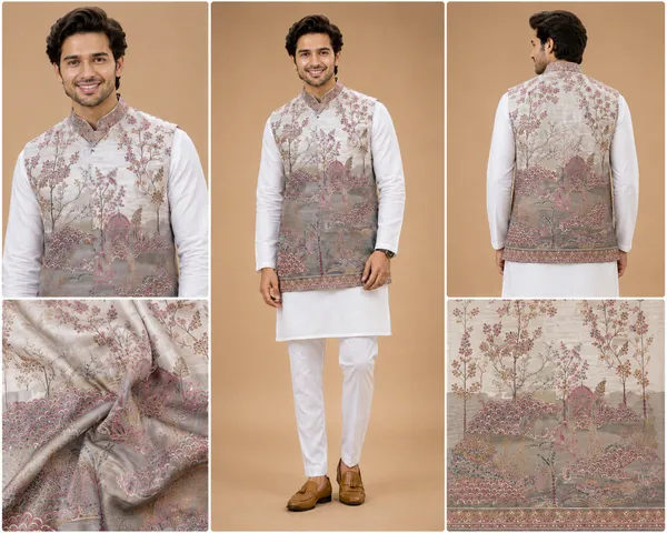 Premium_Printed_Nehru_Jacket_With_White_Kurta_Pajama_Set_Coming_Soon