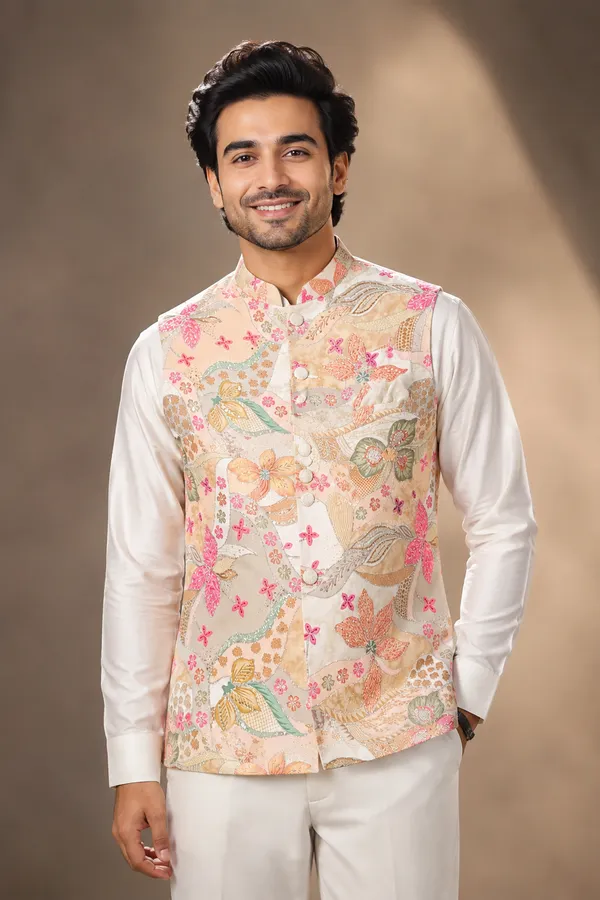 Ivory_Floral_Printed_Nehru_Jacket_Coming_Soon