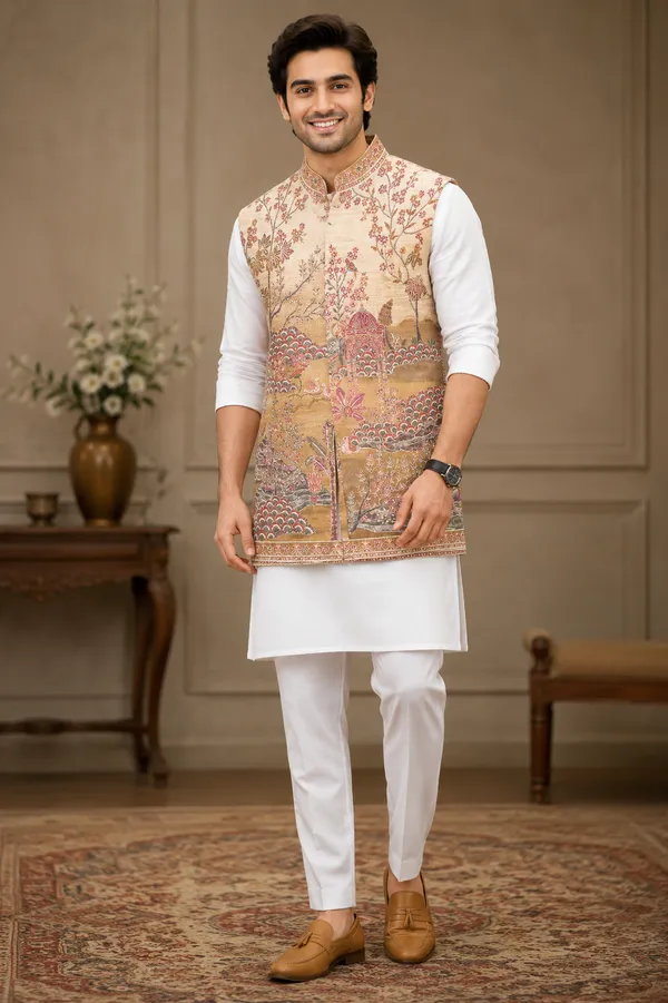 Beige_Heritage_Printed_Nehru_Jacket_Coming_Soon