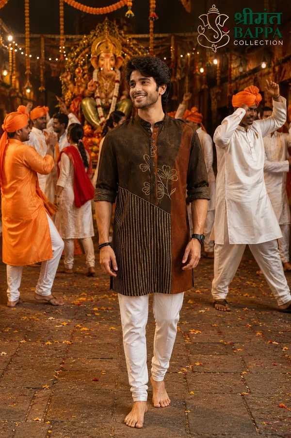 Brown_Rust_Contemporary_Festive_Only_Kurta