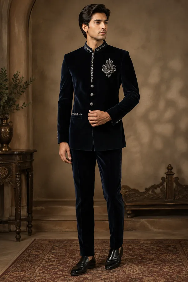 Midnight_Navy_Velvet_Embroidered_Jodhpuri_Suit_Coming_Soon