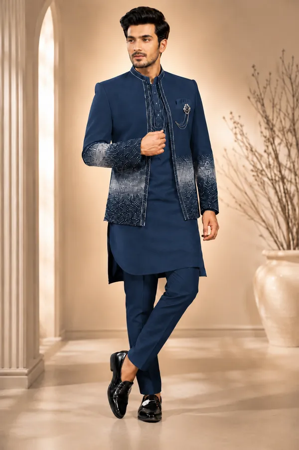 Navy_Blue_Embellished_Indo_Western_Kurta_Jacket_Set_Coming_Soon