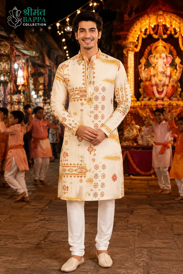 Men_S_Ivory_Printed_Festive_Kurta