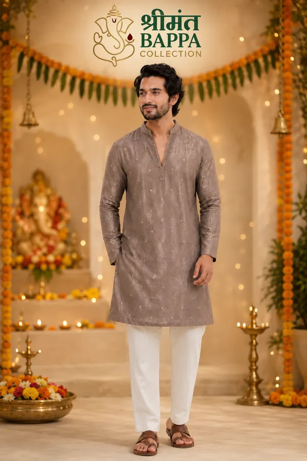 Plum_Tissue_Kurta