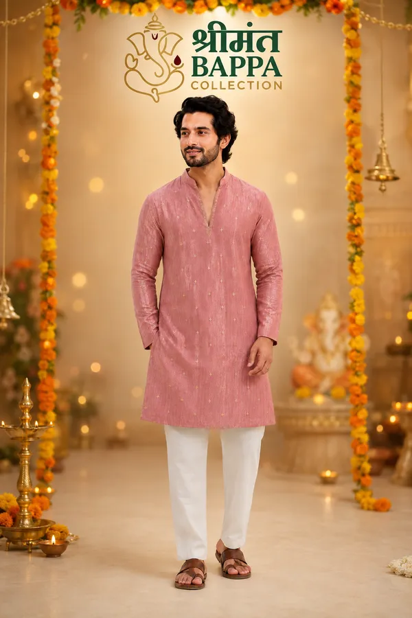 Plum_Tissue_Kurta