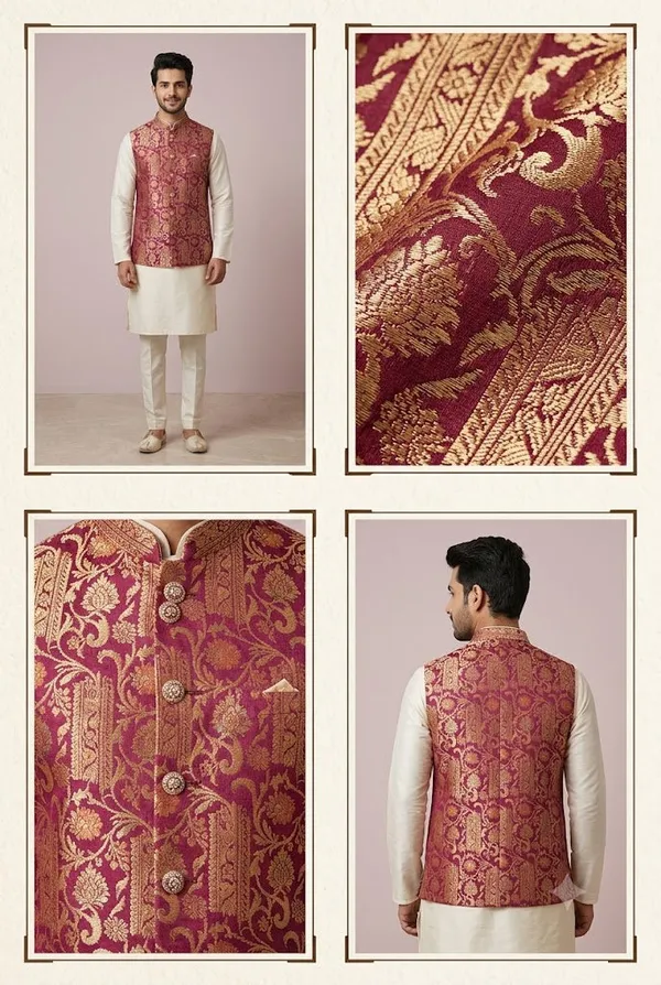 Maroon_Brocade_Nehru_Jacket_Coming_Soon