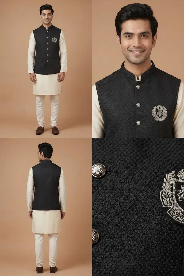 Black_Textured_Nehru_Jacket_Coming_Soon
