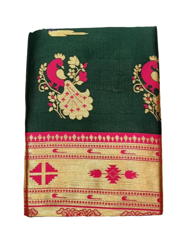 Emerald_Green_Paithani_Saree_With_Traditional_Peacock_Pallu_Green