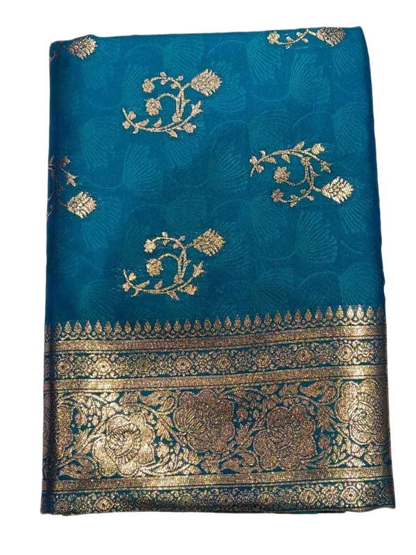 Royal_Teal_Blue_Silver_Zari_Festive_Saree_Blue