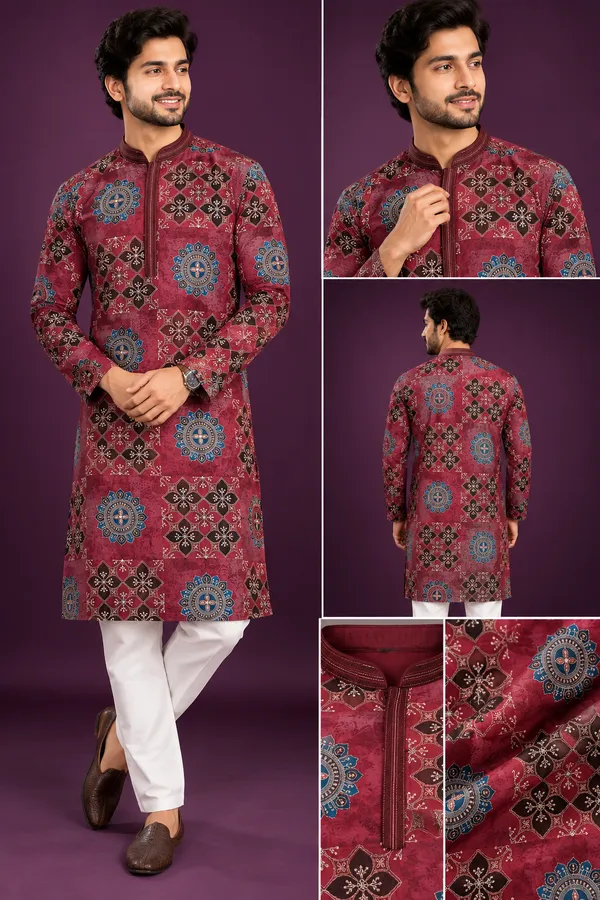 Maroon_Multicolor_Printed_Festive_Kurta_Coming_Soon