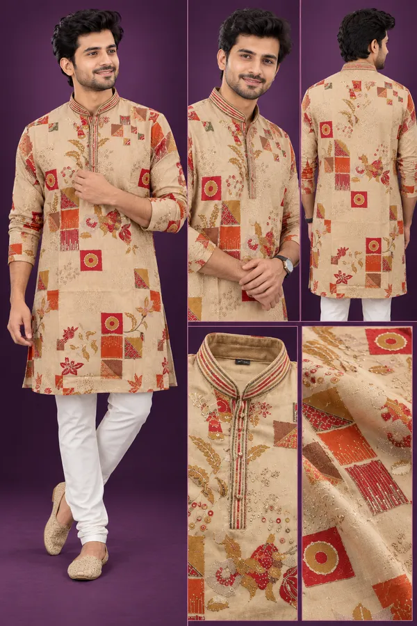 Beige_Multicolor_Printed_Festive_Kurta_Coming_Soon