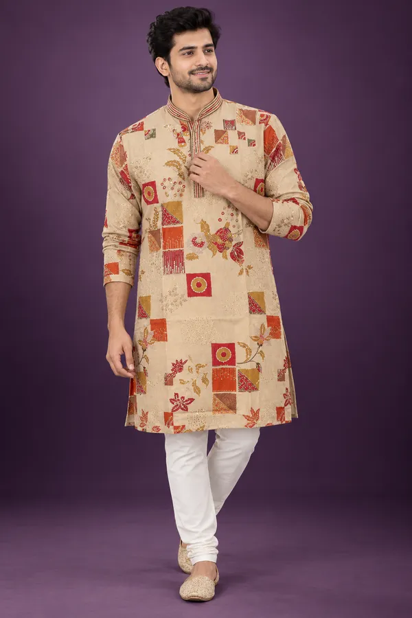 Beige_Multicolor_Printed_Festive_Kurta_Coming_Soon