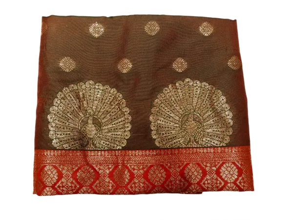 Regal_Green_Red_Zari_Saree_Olive_Green