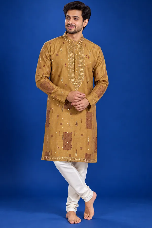 Mustard_Gold_Embellished_Festive_Kurta_Set_Coming_Soon