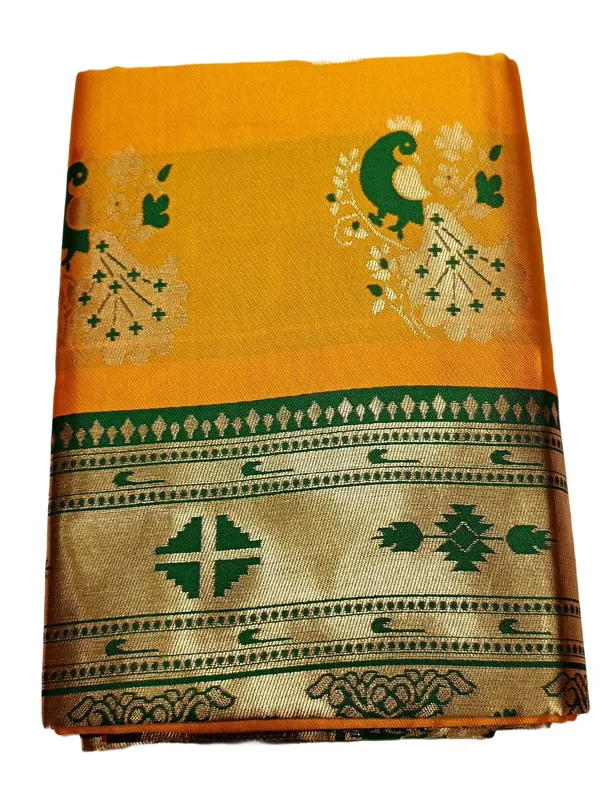 Radiant_Mustard_Paithani_Saree_Festive_Elegance_Yellow