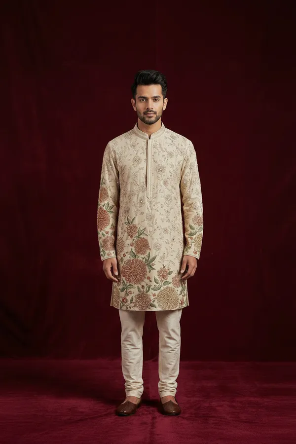 Ivory_Floral_Embroidered_Wedding_Kurta_Set_Coming_Soon