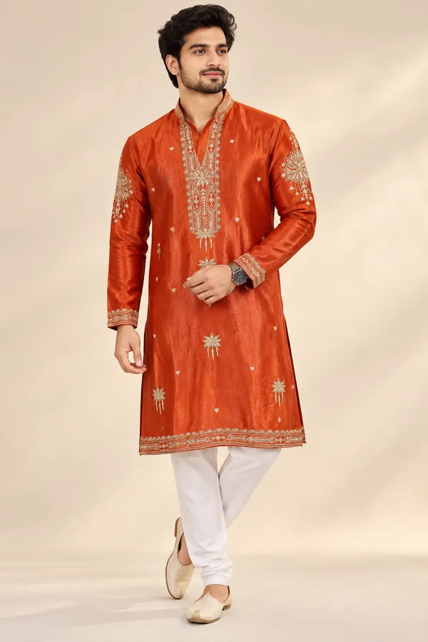 Men_S_Rust_Orange_Kurta_Set_Coming_Soon