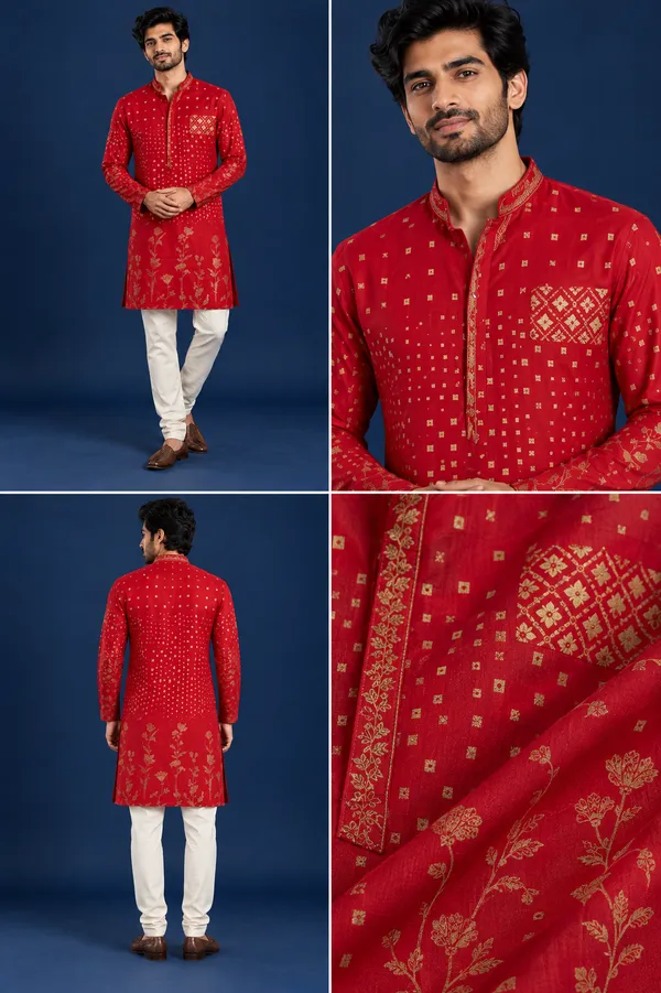 Red_Gold_Print_Festive_Kurta_Set_Coming_Soon