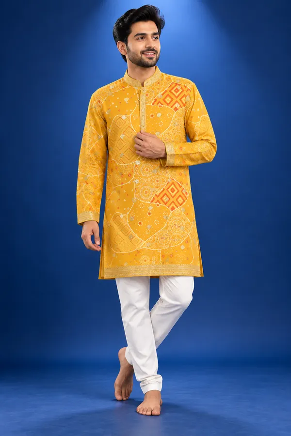 Mustard_Yellow_Printed_Festive_Kurta_Set_Coming_Soon