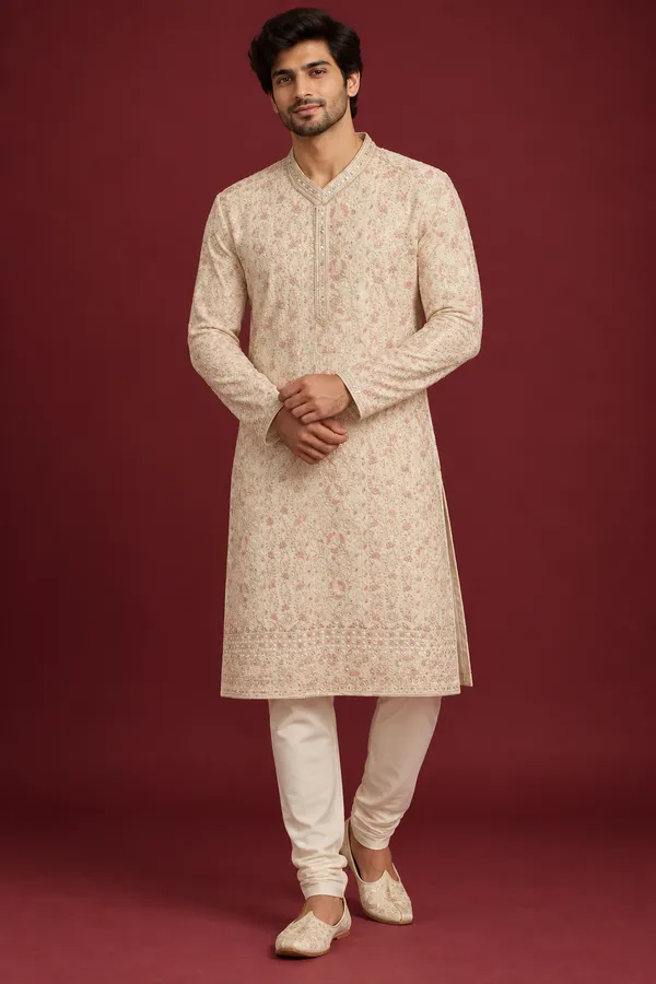 Men_S_Ivory_Embroidered_Ethnic_Kurta_Set_Coming_Soon