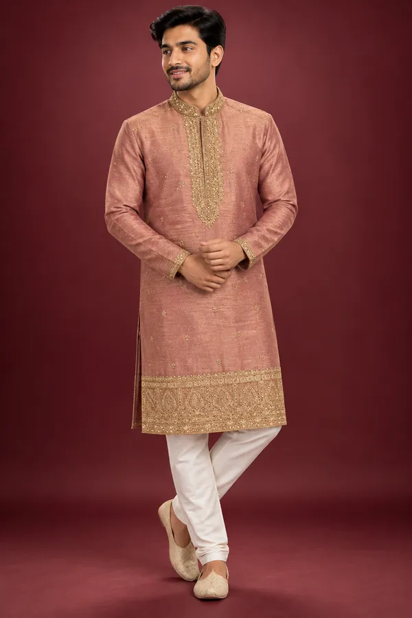 Rose_Gold_Embroidered_Festive_Kurta_Set_Coming_Soon