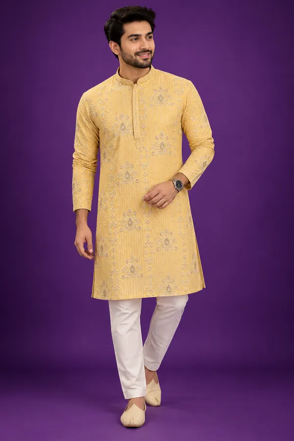 Men_S_Mustard_Gold_Embroidered_Festive_Kurta_Coming_Soon