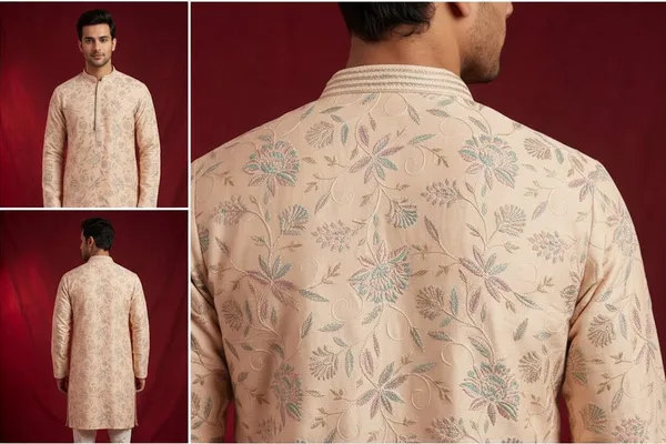 Men_S_Peach_Floral_Embroidered_Kurta_Coming_Soon