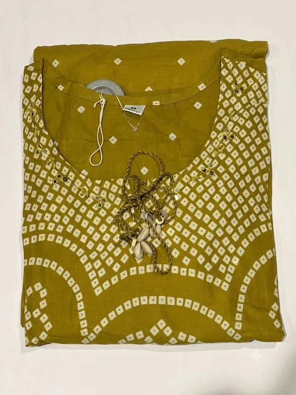 Mustard_Bandhani_Print_Kurta_Set_With_Dupatta_Olive_Mustard
