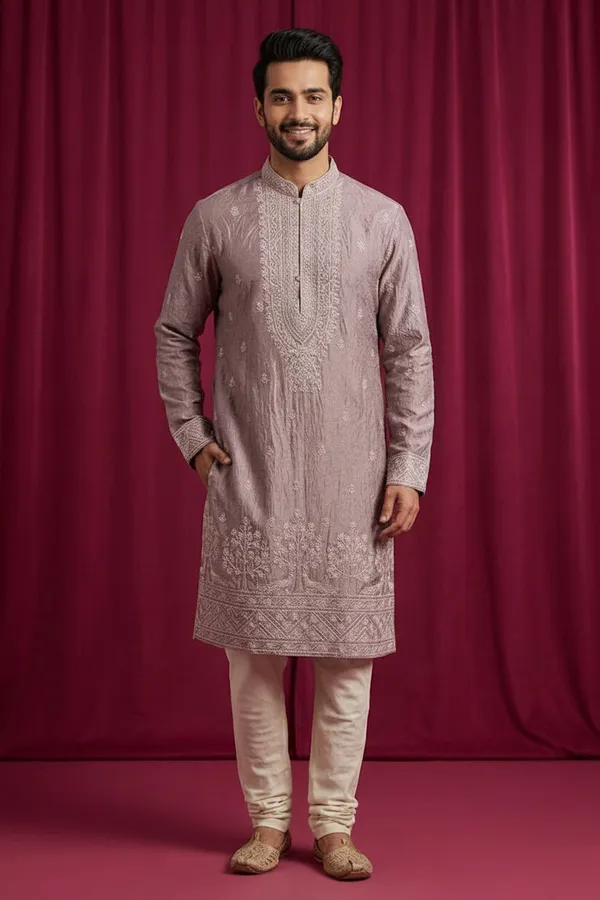 Men_S_Dusty_Mauve_Embroidered_Festive_Kurta_Comng_Soon