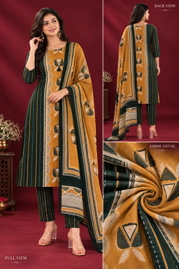 Mustard_Bottle_Green_Printed_Kurta_Set_With_Dupatta_Mustard_Yellow