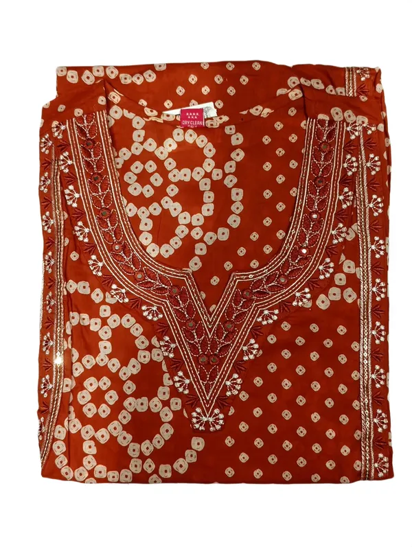 Rust_Orange_Printed_Cotton_Kurta_Set_With_Matching_Dupatta_Orange