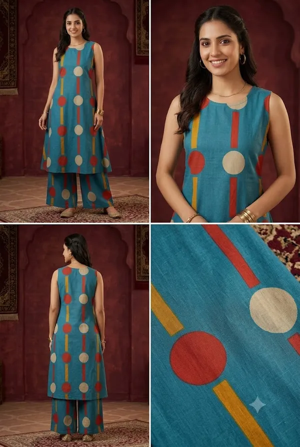 Women_S_Teal_Blue_Printed_Co_Ord_Set_Teal_Blue