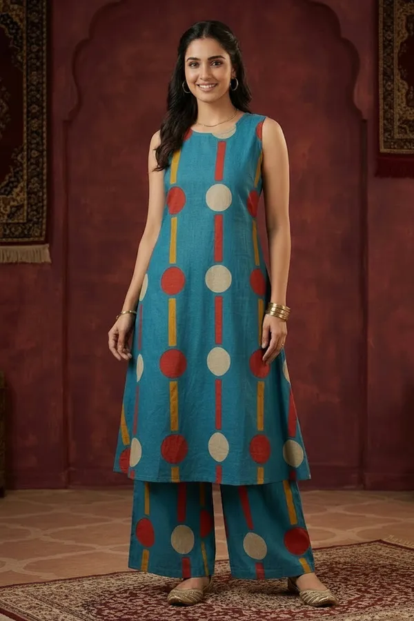 Women_S_Teal_Blue_Printed_Co_Ord_Set_Teal_Blue