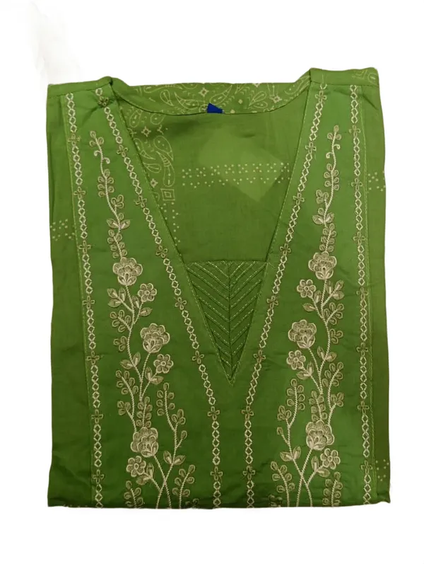 Light_Green_Embroidered_Yoke_Straight_Kurta_With_Trousers_Printed_Dupatta_Set_Mint_Green