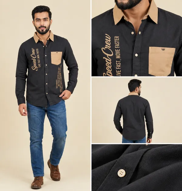 Men_S_Charcoal_Grey_Colorblocked_Casual_Shirt_Gray