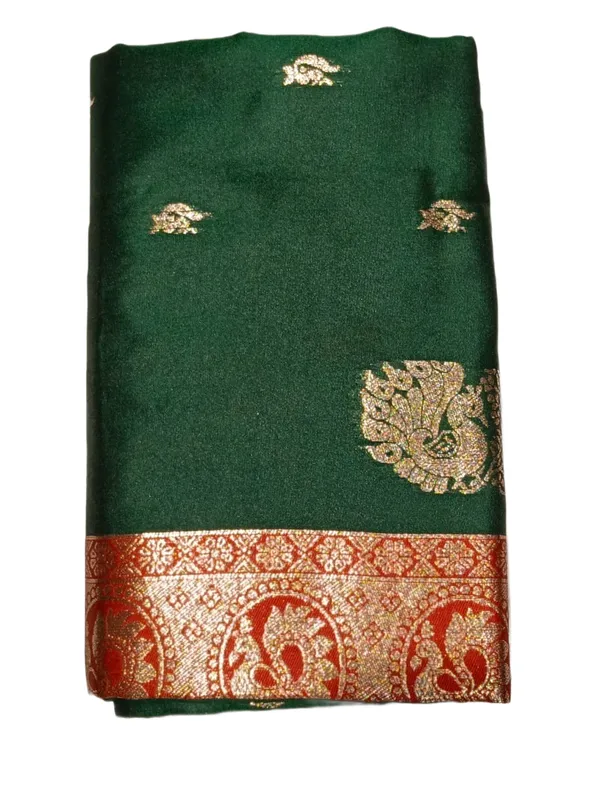 Elegant_Emerald_Green_Silk_Saree_Festive_Ganpati_Collection_Green