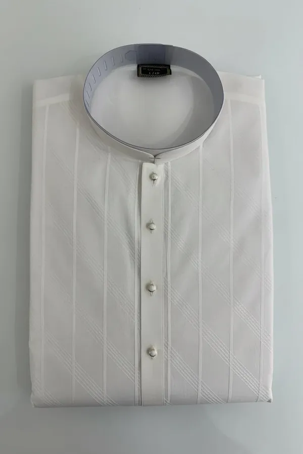 Classic_White_Self_Patterned_Kurta_Pajama_For_Men