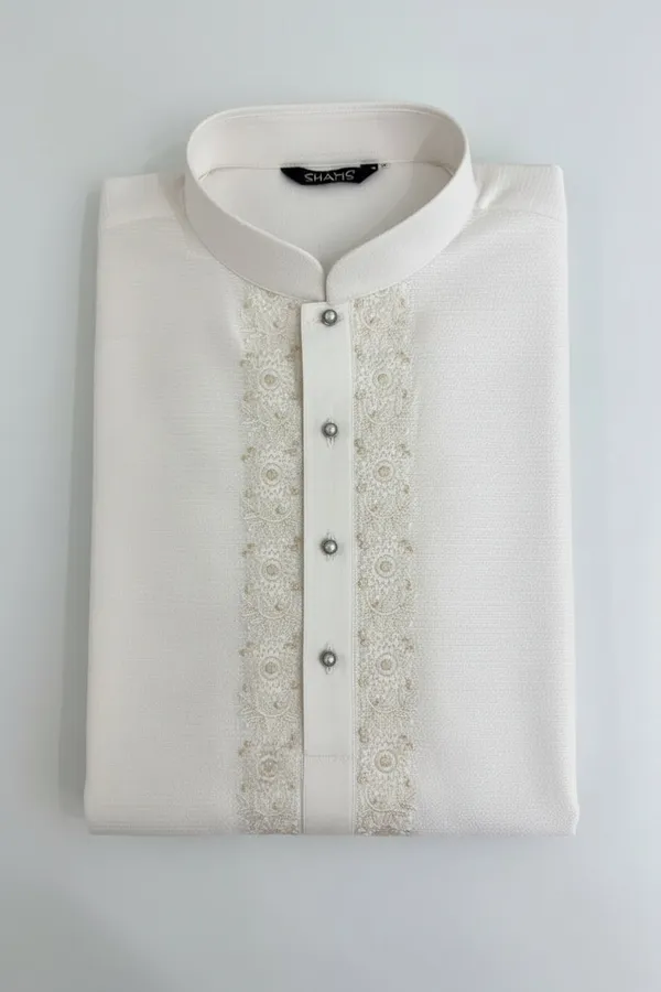Ivory_Embroidered_Kurta_Pajama_For_Men