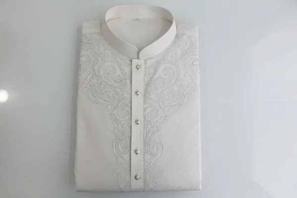 Premium_White_Embroidered_Kurta_Pajama_For_Men